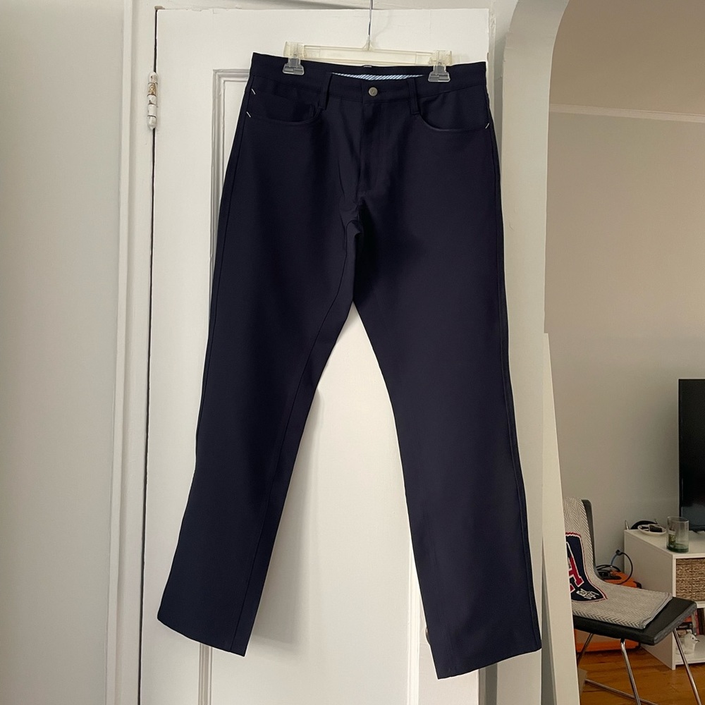 FootJoy Performance Golf Pants | Mens W 33 / L 32 | Navy Blue - Picture 3 of 5